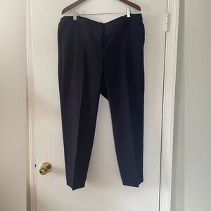 J. Crew Factory Navy Straight-Leg Dress Pants